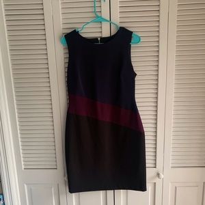 Tommy Hilfiger Sheath Sleeveless Color Block Dress